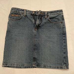 l.e.i. denim skirt